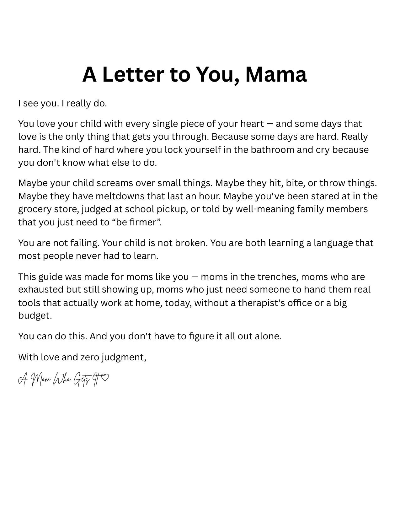 You're Not a Bad Mom. You're an Overwhelmed Mom. There's a Difference. | Special Needs Parenting Guide PDF